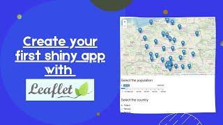 Create your first Shiny App in R using Leaflet Shiny App Tutorial #1