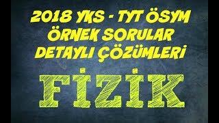 2018 TYT ÖRNEK SORULARI DETAYLI ÇÖZÜMLERİ - FİZİK