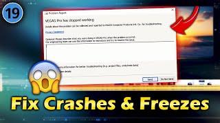 VEGAS Pro 19 How To Fix All Crashes & Freezes - Tutorial #568