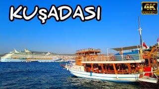 KUŞADASI AYDIN TÜRKİYE WALK TOUR  CASTLE & HARBOUR KUŞADASI  28 June 2024  4k UHD 60fps