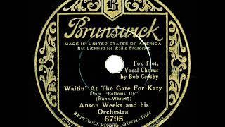 1934 Anson Weeks - Waitin’ At The Gate For Katy Bob Crosby vocal