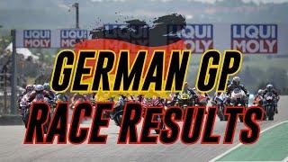MotoGP German GP Race Results    Motogp News 2024