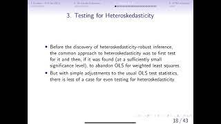 8.3a Testing for Heteroskedasticity B-P test