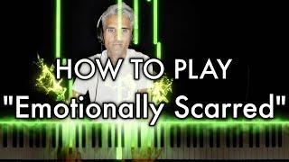 Lil Baby - Emotionally Scarred PIANO TUTORIAL how to REALLY play it