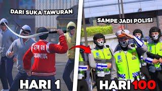 100 HARI DI GTA 5 DARI BERANDALAN SEKOLAH SAMPE JADI POLISI PALING DI TAKUTI