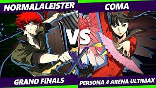 F@X 451 GRAND FINALS - NormalAleister Minazuki Vs Coma L Shadow Yukiko Persona 4 Arena Ultimax