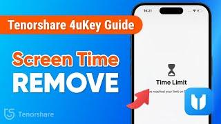 Tenorshare 4uKey 2024 Guide How to Remove Screen Time Passcode