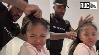 Things Go Left After Ray J Tries To Do His Daughter Hair Right 