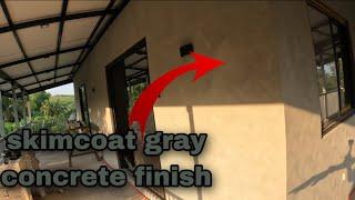 CONCRETE FINISH SKIMCOAT GRAY