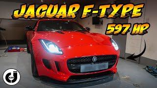 *597 BHP*  SUPERCHARGED V8 MONSTER *JAGUAR F TYPE * TYRES BREAK LOOSE WITH EASE