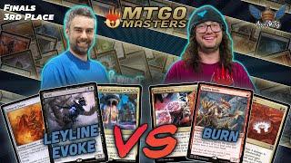 Leyline Evoke vs Burn  MTG Modern  MTGO Masters  Finals  3rd Place