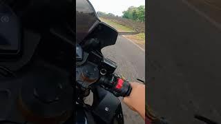 Yamaha R3 TopSpeed test 1442 sprocket combi 1.5km run