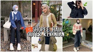 SHOPEE HAUL OUTER RAJUT KEKINIAN     WAJIB PUNYAA