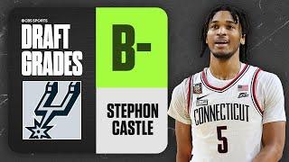 Stephon Castle Selected No. 4 Overall by San Antonio Spurs  2024 NBA Draft Grades  CBS Sports