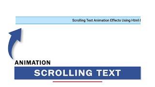 Scrolling Text in HTML CSS and JavaScript  Scrolling Text