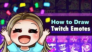 How to Draw Emotes for Twitch  in-Depth Tutorial