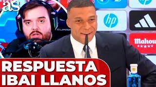 KYLIAN MBAPPÉ responde la PREGUNTA de IBAI LLANOS en su PRESENTACIÓN  REAL MADRID