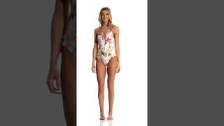 Tommy Bahama Cats Meow Reversible Lace Back One Piece Swimsuit  SwimOutlet.com