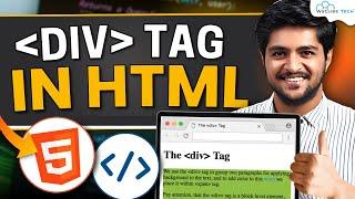 HTML DIV Tag Tutorial How to Use Position & Style Div Elements Full Guide in Hindi  HTML & CSS