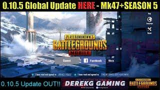 PUBG MOBILE 0.10.5 Global UPDATE is HERE - MK47 - Laser Sight - SEASON 5 Royal Pass - More