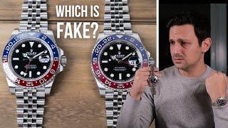 ROLEX PEPSI REAL VS. FAKE in 2023 Rolex GMT-Master II vs. $600 Expensive Fake  126710BLRO