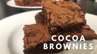 Best Fudgy Cocoa Brownies  Simple Dessert Recipe