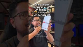 Como dublar vídeos no Youtube em qualquer idioma usando IA em tempo real