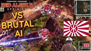  Red Alert 3 Uprising Gameplay Japan in a Skirmish vs BRUTAL AI in Apocalypse Mountain map