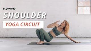 Quick Shoulder Strength Yoga Circuit  Build Strong Sculpted Shoulders in Minutes  Toned arms