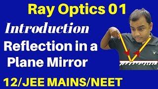 12th Chapter 9  Ray Optics 01  Introduction & Reflection in a Plane Mirror  JEE NEET