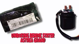 Unboxing bendik  switch starter astrea grand dari shopee