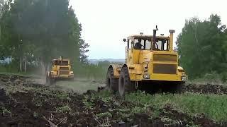 Мега мощь Тракторы К-701 пашут поля Powerful tractors K-701 plow fields. Legendary technique