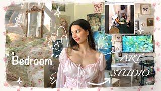 How to turn your bedroom into an  ART STUDIO ˖°