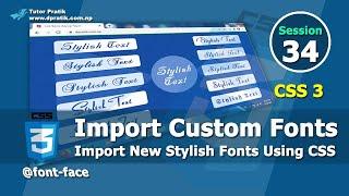 How To Add Google Fonts To CSS For Use Custom Fonts Session 34  Tutor Pratik