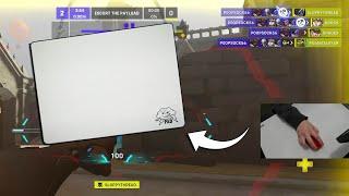 using a GLASS mousepad to aim in Overwatch 2