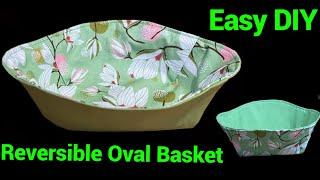 I made many of this with all different sizes for myself roomEasy oval fabric basket sewing tutorial