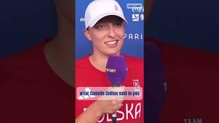 Iga commentingon Danielle Collins post-match behaviour Paris31.07.2024 #igaswiatek