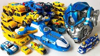 All TRANSFORMERS RISE OF BEASTS Bumblebee vs Mirage - Dinosaur Truck Helicopter Train Boat Animated
