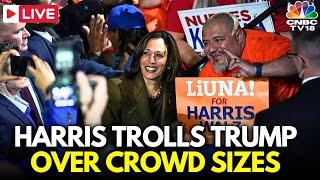 Kamala Harris Trolls Donald Trump Over Crowd Sizes Her “Crowds Are Pretty Big in LA Nevada N18G