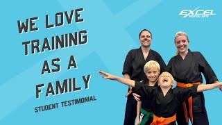 We love training in martial arts as a family