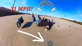 Going down at 31 MPH  speedometer  testing  GTS  top speed  4k #2024 #california  #onewheel