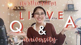   Northeastern University LIVE Q&A  co-ops study abroad dining food housing and more 