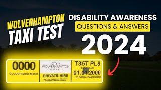 Key Questions Wolverhampton Taxi Test 2024 Disability Awareness