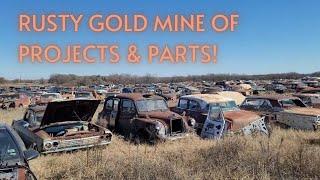 Texas Junkyard Trip THOUSANDS of Antique Cars & Trucks for parts + projects at Browne Auto Salvage