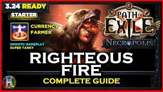 PoE 3.24 RIGHTEOUS FIRE CHIEFTAIN - COMPLETE GUIDE - PATH OF EXILE NECROPOLIS - POE BUILDS