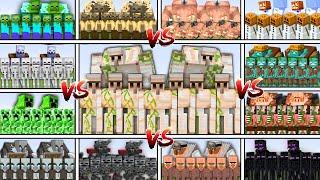 Ultimate IRON GOLEMS vs ALL MOBS in Minecraft Mob Battle