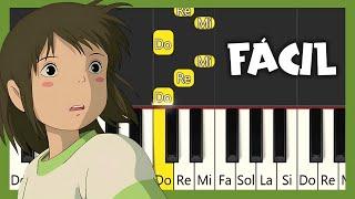 Always With Me - Spirited Away -  Piano Tutorial FÁCIL