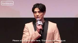 Mackenyu’s opening greeting at the Knights of the Zodiac Japan premiere