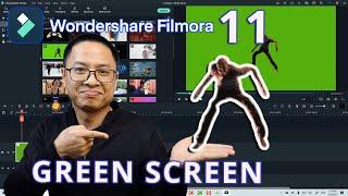 Wondershare Filmora 11 Green Screen Effect Chroma Key Tutorial For Beginners