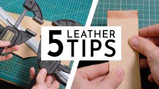 5 TIPS for leathercraft I use every day ️ LEATHERWORK HACK